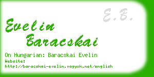 evelin baracskai business card